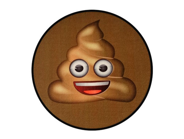 Alfombra Emoticono 50 cm. Caca Sonriente