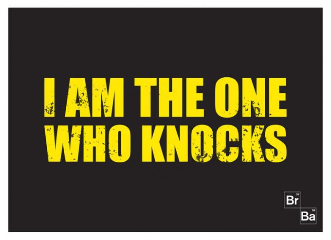 Alfombra I am the one who knocks 70 x 50 cm. Breaking Bad