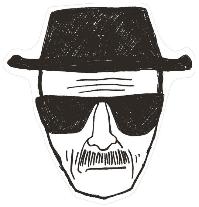 Alfombra dibujo Heisenberg 80 x 84 cm. Breaking Bad