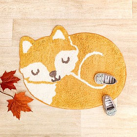 Alfombra original con forma de zorrito