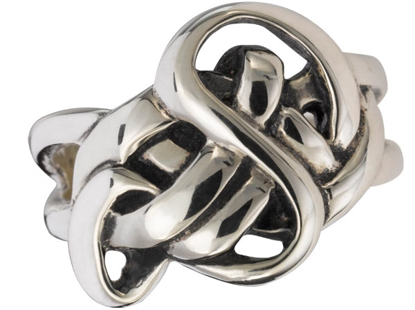 Anillo El Hobbit. Lindir. Plata de ley