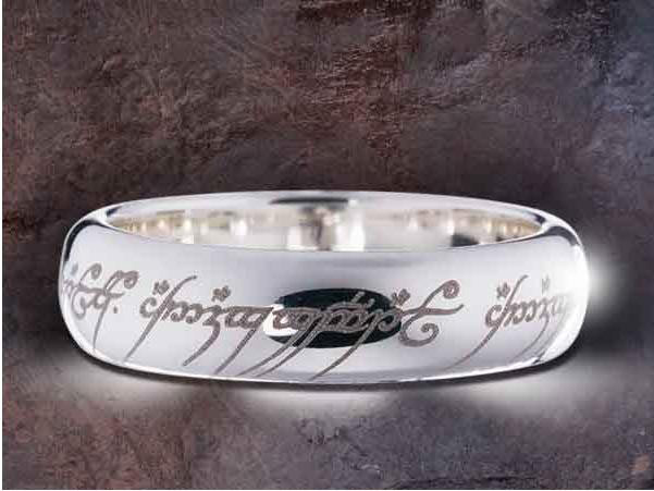 Anillo El Señor de los Anillos. Anillo en plata