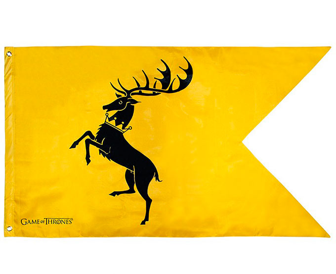 Bandera Casa Baratheon. Juego de Tronos