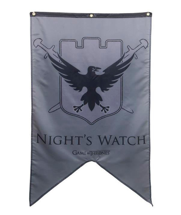 Bandera Estandarte La Guardia de la noche. Juego de Tronos. 76 x 125cm