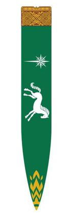 Bandera Pendón El Señor de los Anillos. Pendón de los Rohirrim