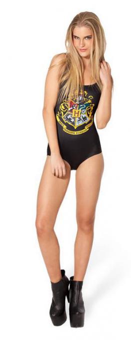 Bañador chica Escudo Hogwarts. Harry Potter