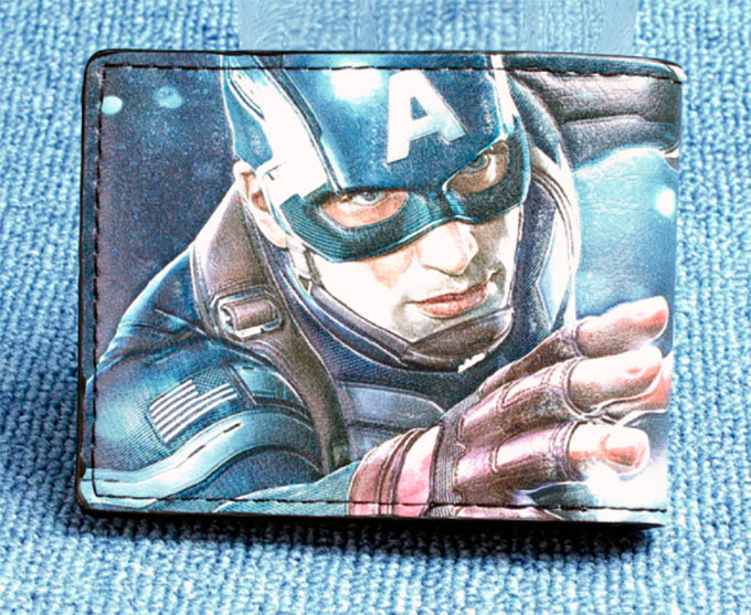 Billetera Capitán América. Los Vengadores. Marvel