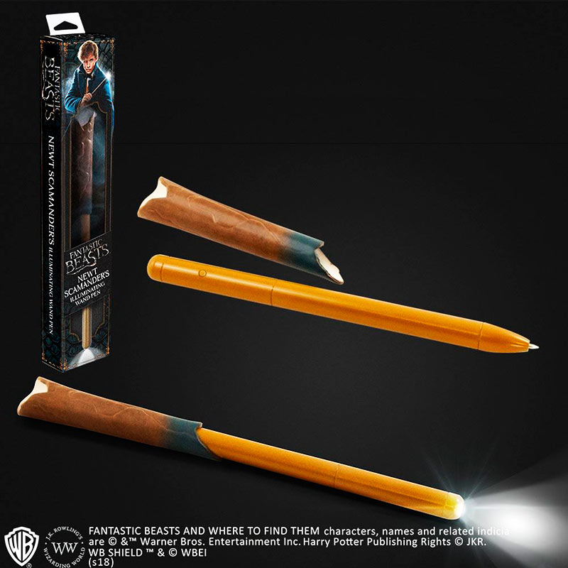 Bolígrafo Animales fantásticos y dónde encontrarlos LED Newt Scamander. Noble Collection