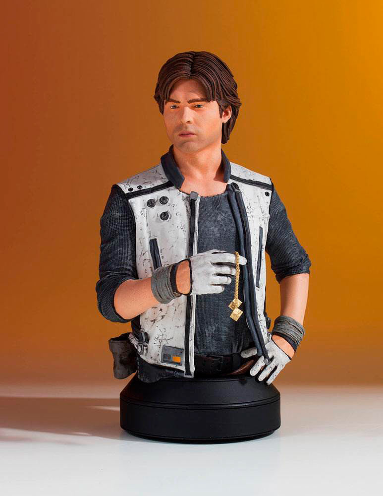 Busto Han Solo (Corellia) 17 cm. Han Solo: Una Historia de Star Wars. Escala 1:6. Gentle Giant