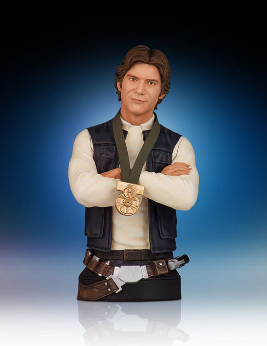 Busto Han Solo héroe de Yavin 18 cm. Star Wars. Escala 1/6. Gentle Giant