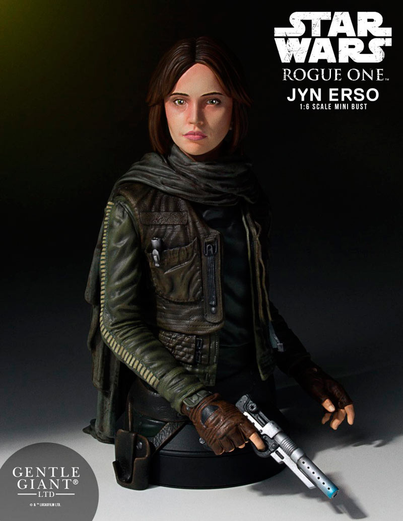 Busto Jyn Erso (Seal Commander) 16 cm. Rogue One: A Star Wars Story. Escala 1:6. Gentle Giant