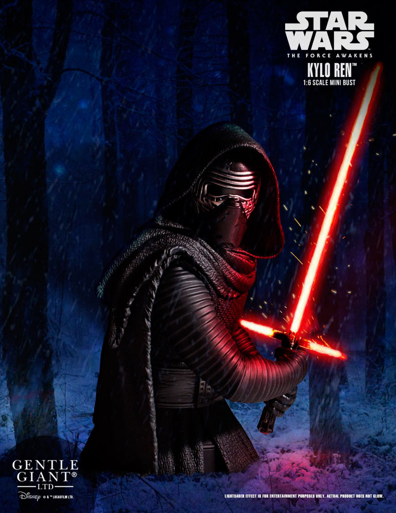 Busto Kylo Ren 22 cm. Star Wars Episodio VII. Escala 1:6. Gentle Giant