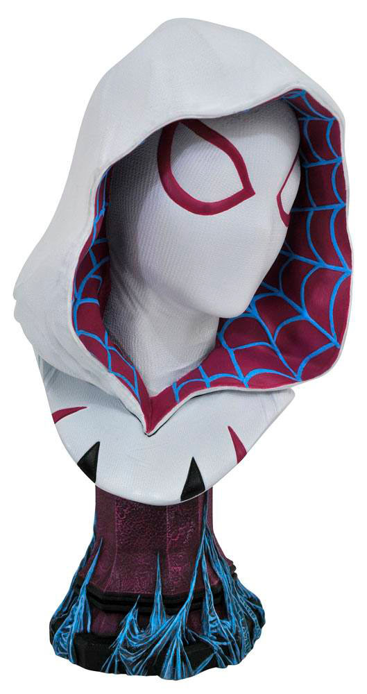 Busto Spider-Gwen 25 cm. Legends in 3D. Escala 1:12. Edición Limitada. Diamond Select