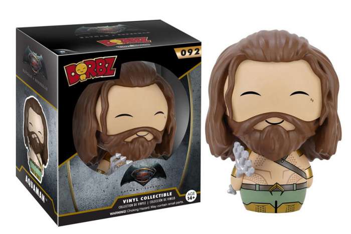 Cabezón Aquaman 9 cm. Batman v Superman: el Amanecer de la Justicia. Línea Vinyl Sugar Dorbz. Funko