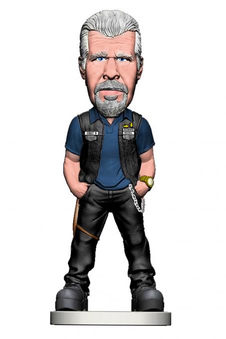 Cabezón Clay Morrow 15 cm. Sons of Anarchy. Mezco Toys