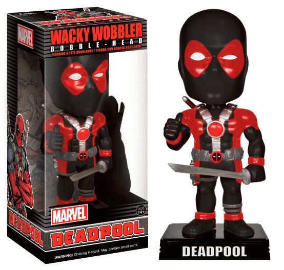 Cabezón Deadpool X-Force 15 cm. Línea Wacky Wobblers. Marvel Cómics. Funko