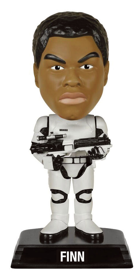 Cabezón Finn como Stormtrooper 15 cm. Star Wars Episodio VII. Línea Wacky Wobbler. Funko