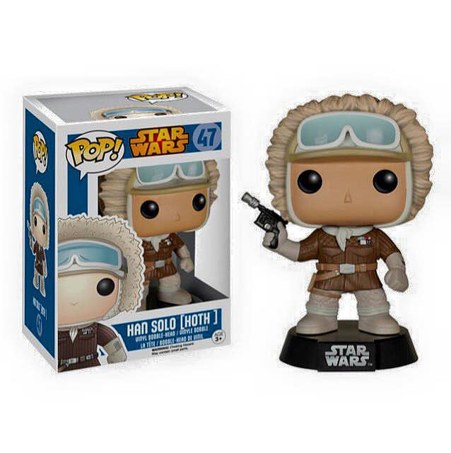 Cabezón Han Solo Hoth Outfit 10 cm. Star Wars. Exclusivo. Línea POP!. Funko