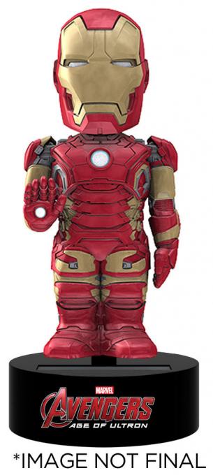 Cabezón Iron Man 15 cm. Los Vengadores: la era de Ultrón. Línea Body Knocker. NECA