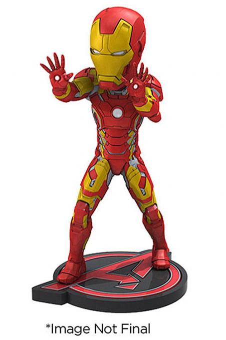 Cabezón Iron Man 18 cm. Los Vengadores: La era de Ultrón. Línea Head Knockers. NECA