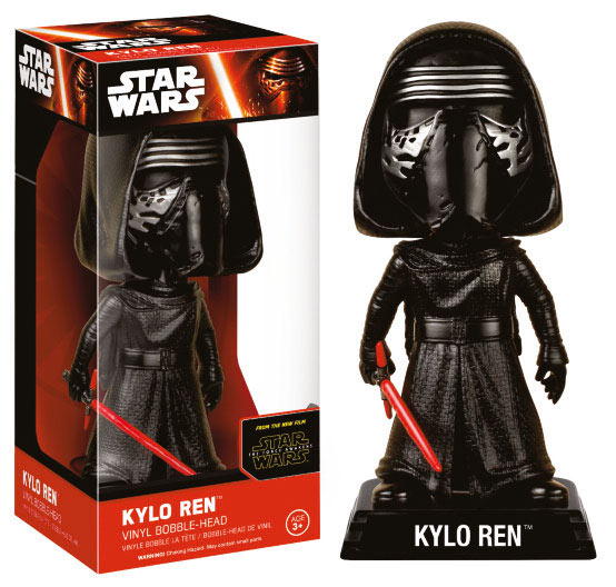 Cabezón Kylo Ren 15 cm. Star Wars Episodio VII. Línea Wacky Wobbler. Funko