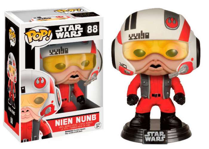Cabezón Nien Nunb with Helmet 9 cm. Star Wars. Línea POP! Movies. Funko