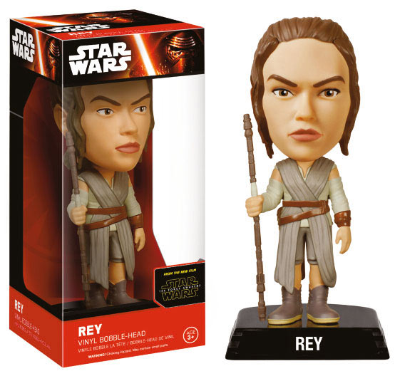 Cabezón Rey 15 cm. Star Wars Episodio VII. Línea Wacky Wobbler. Funko