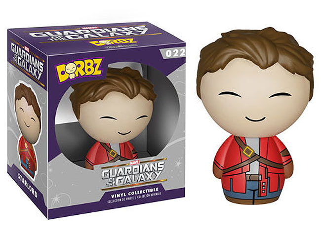 Cabezón Star Lord 8 cm. Guardianes de la Galaxia. Edición desenmascarado. Línea Dorbz. Funko