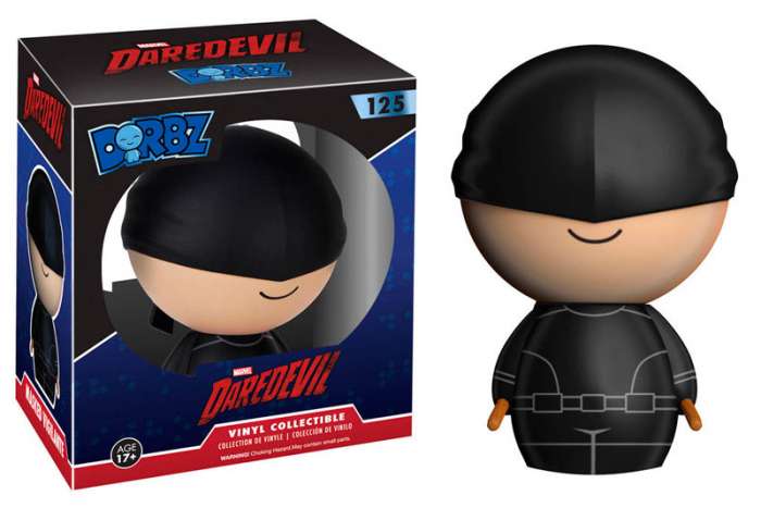 Cabezón vigilante enmascarado 8 cm. Daredevil. Línea Sugar Dorbz. Dc Cómics. Funko