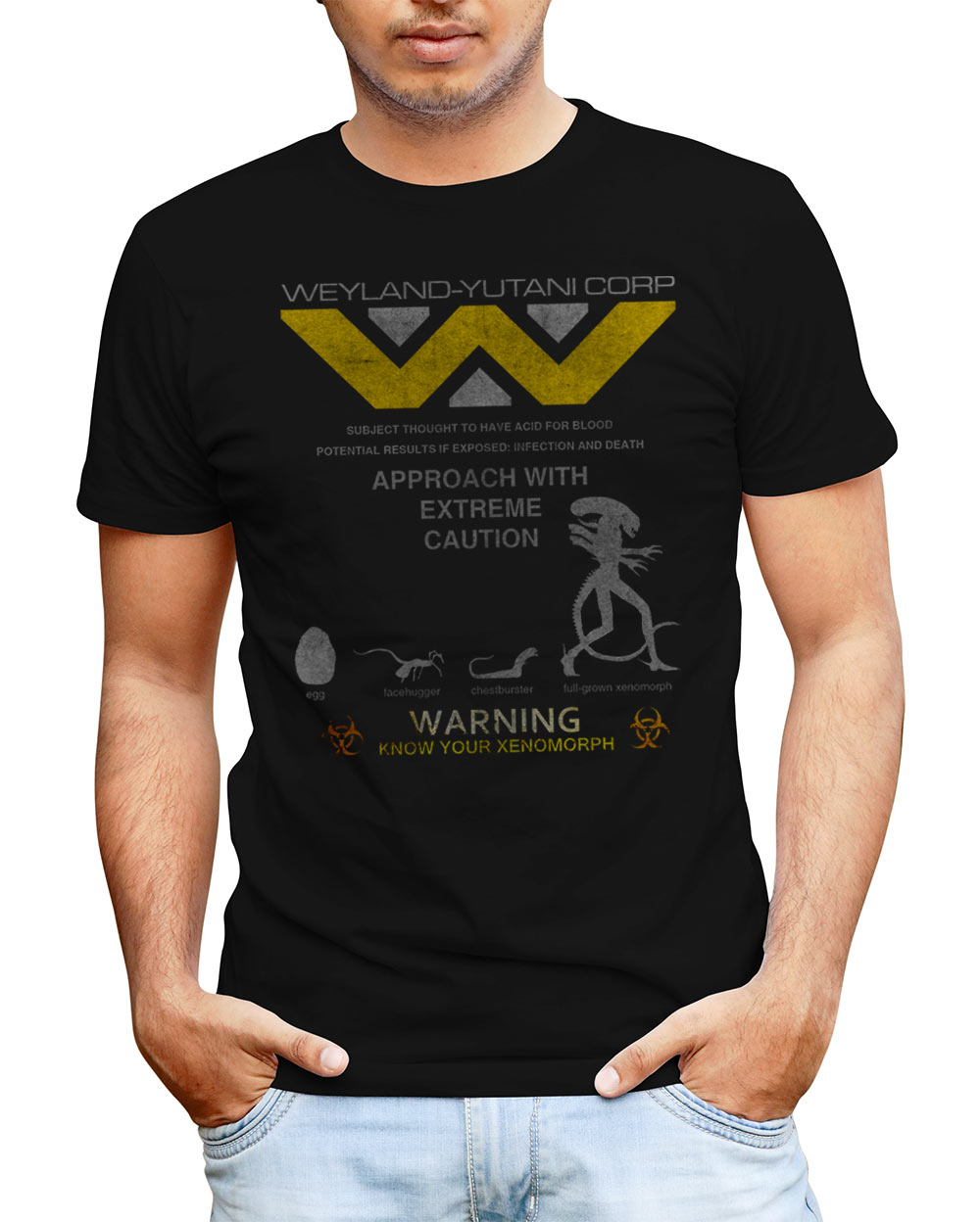 Camiseta Alien Warning Know your Xenomorph. Alien