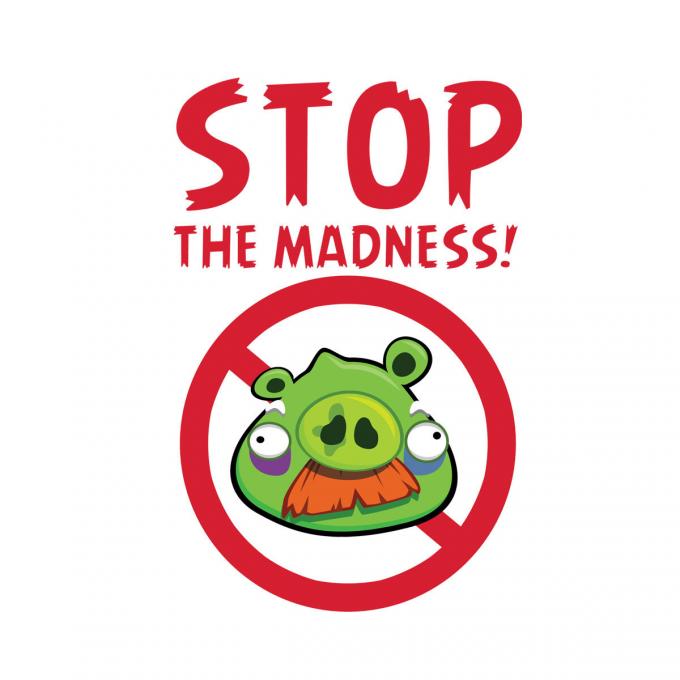 Camiseta Angry Birds. Stop the Madness