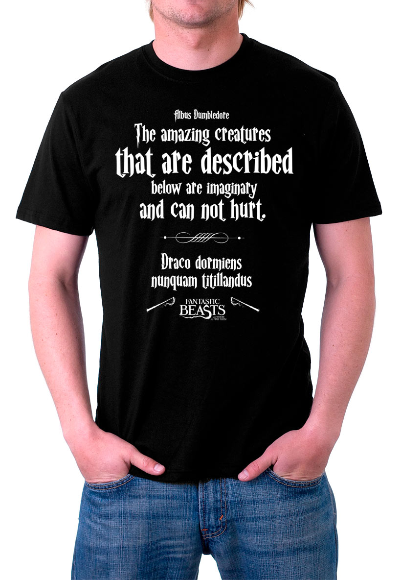 Camiseta Animales fantásticos y dónde encontrarlos Draco Dormiens Nunquam Titillandus