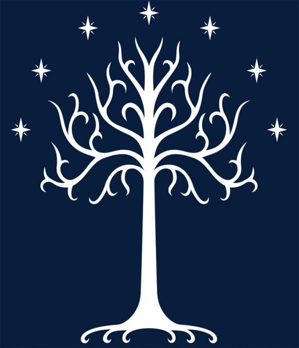 Camiseta Arbol Blanco de Gondor. El Señor de los Anillos