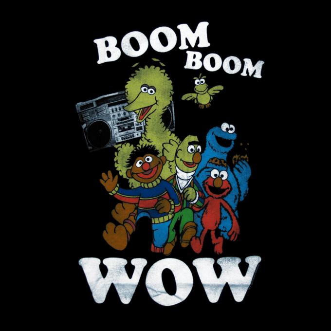 Camiseta Barrio Sésamo. Personajes