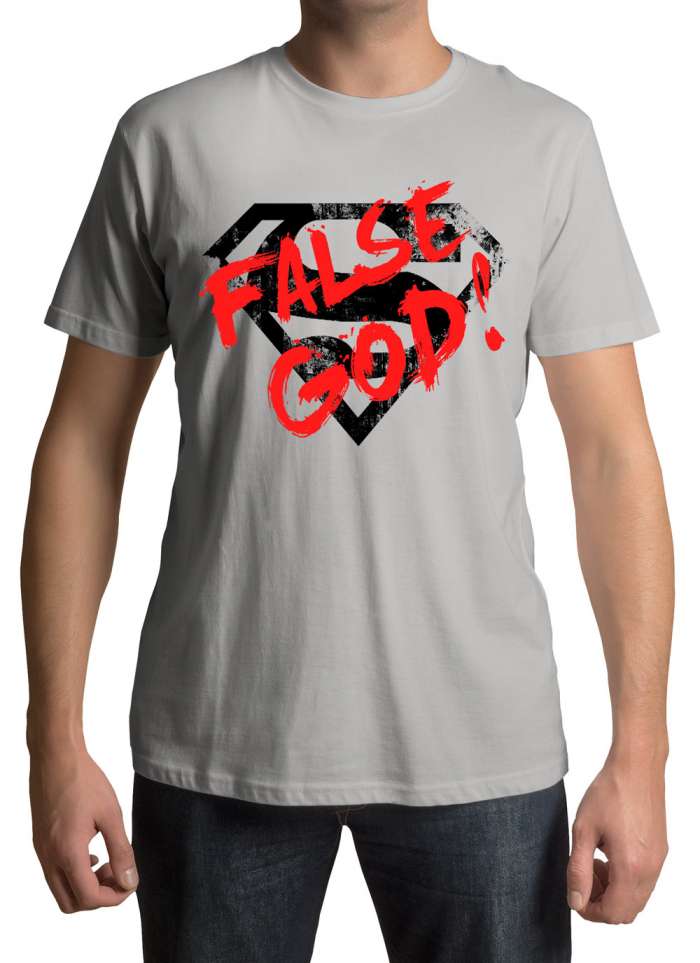 Camiseta Batman vs Superman: El Amanecer de la Justicia False God!. Modelo 1