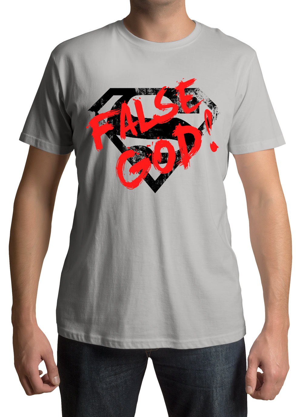 Camiseta Batman vs Superman: El Amanecer de la Justicia False God!. Modelo 1