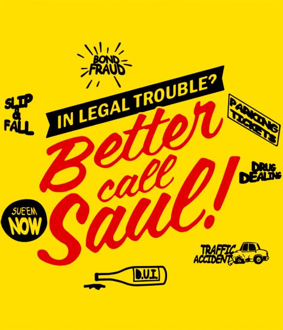 Camiseta Better Call Saul. Breaking Bad. Modelo 2