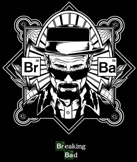 Camiseta Breaking Bad. Heinsenberg retrato