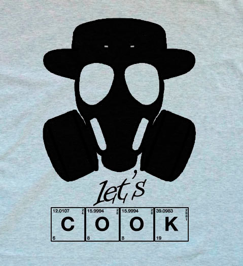 Camiseta Breaking Bad. Let's Cook símbolos