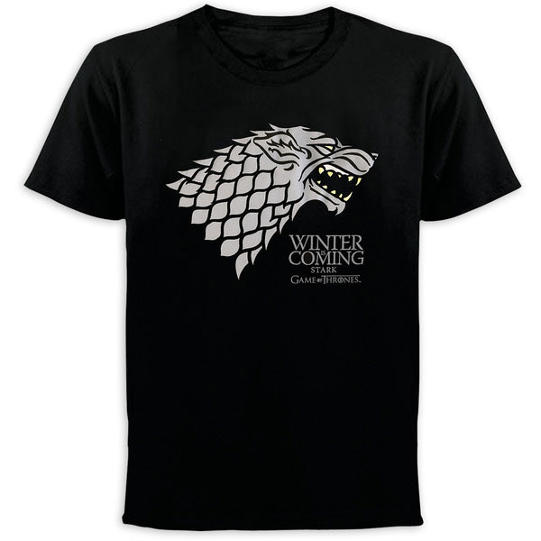 Camiseta Casa Stark. Winter is Coming. Juego de Tronos