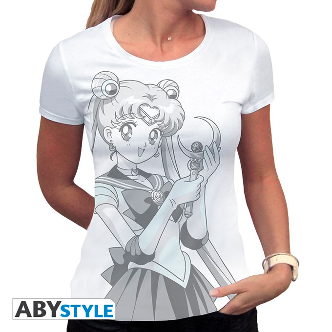 Camiseta Chica Sailor Moon. dibujo