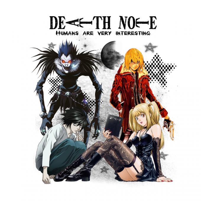 Camiseta Death Note. Personajes