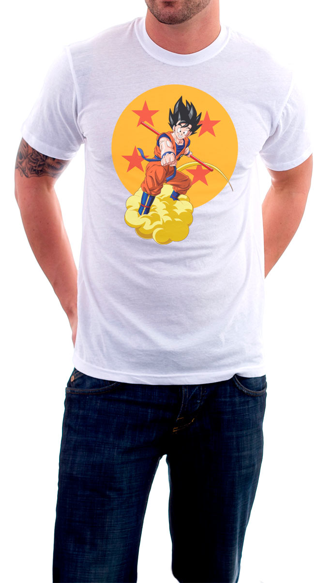 Camiseta Dragon Ball Z Goku nubes