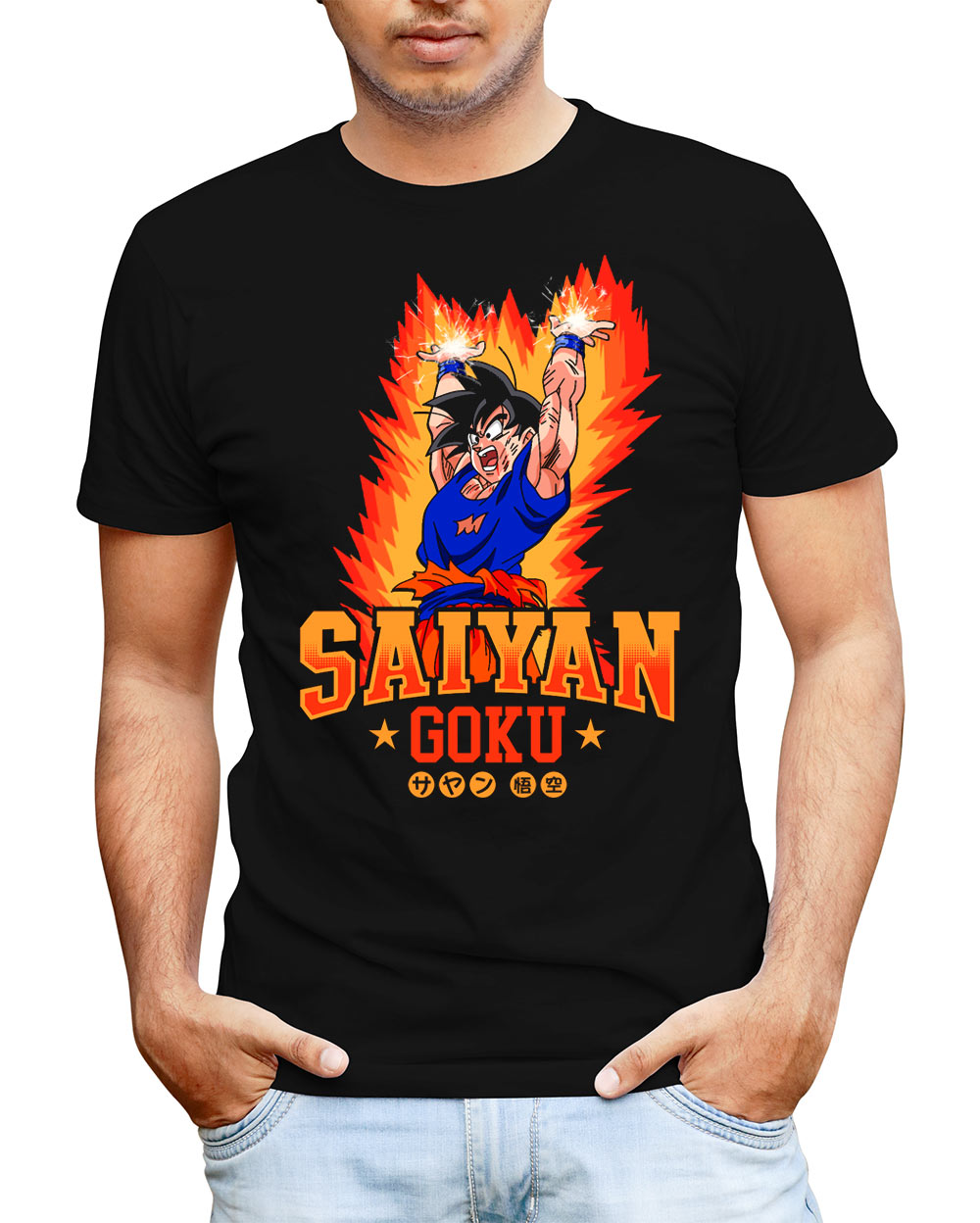 Camiseta Dragon Ball Z Saiyan Goku