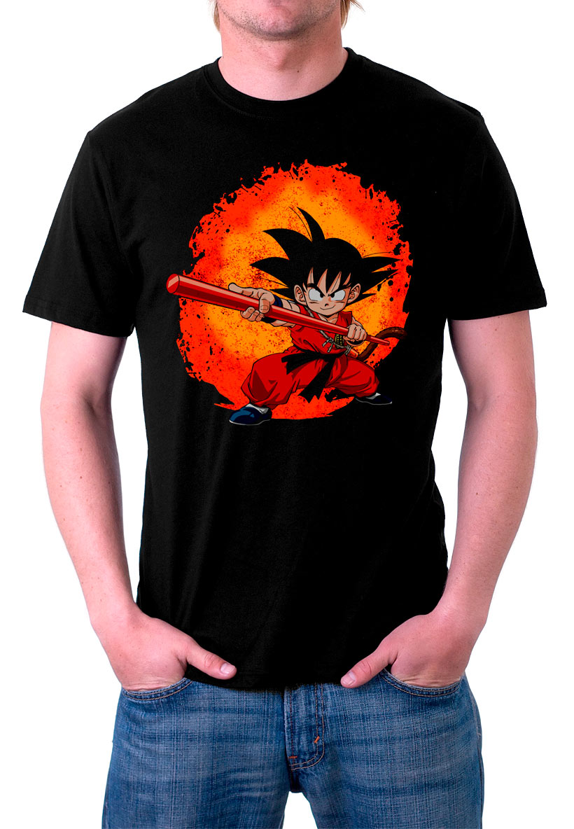 Camiseta Dragon Ball Z Son Goku lucha. Modelo 2