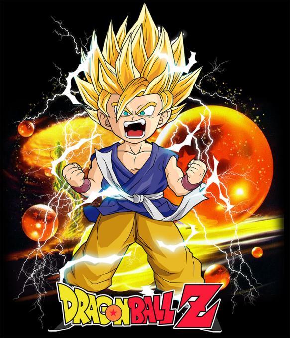 Camiseta Dragon Ball Z. Goku furia