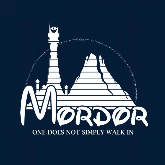 Camiseta El Señor de los Anillos. Mordor como Disney