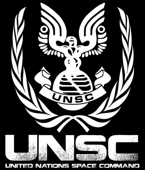 Camiseta Halo 4. UNSC. Modelo 2