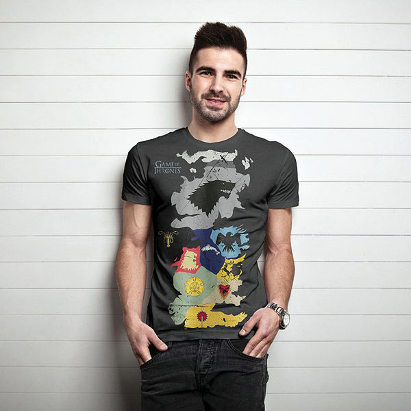 Camiseta Juego de Tronos. Westeros
