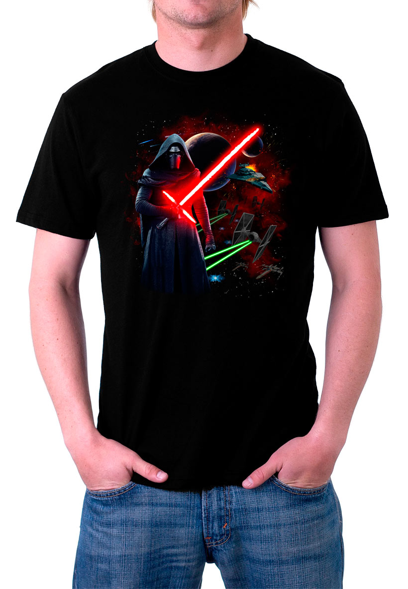Camiseta Kylo Ren espada láser. Star Wars Episodio VII
